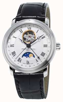 Frederique Constant Men's Classic Moonphase Heart Beat Leather FC-335MC4P6
