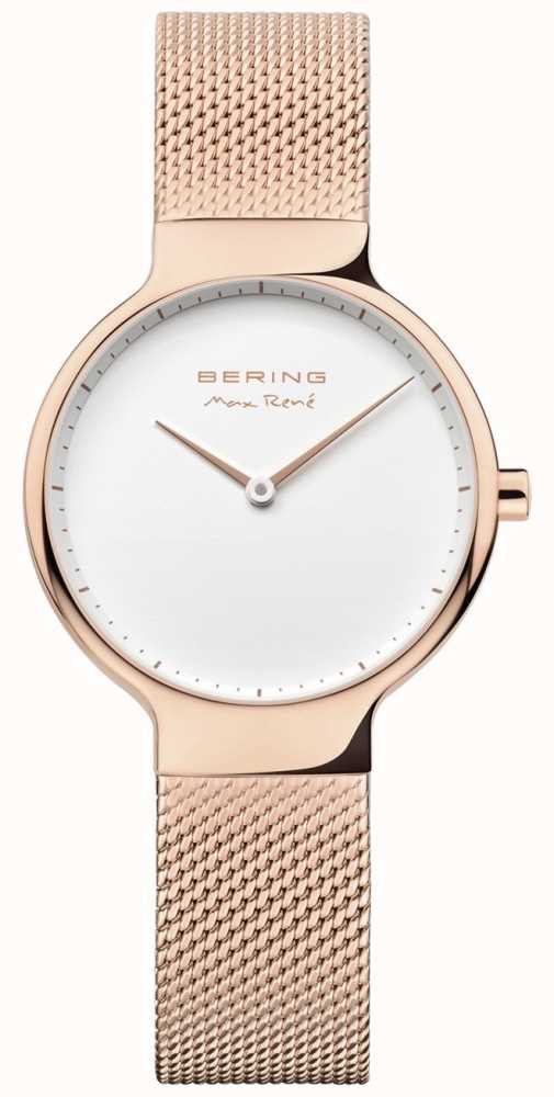 bering rose gold watch