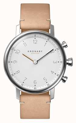 Kronaby 38mm NORD Bluetooth Beige Leather Strap A1000-0712 S0712/1