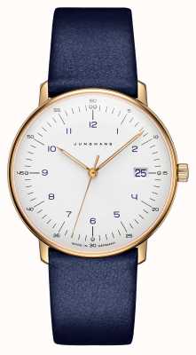 Junghans Max Bill Women's Quartz | Blue Leather Strap | 47/7851.00