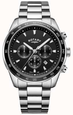 Rotary Men's Bracelet Henley Stainless Steel Chronograph GB05109/04