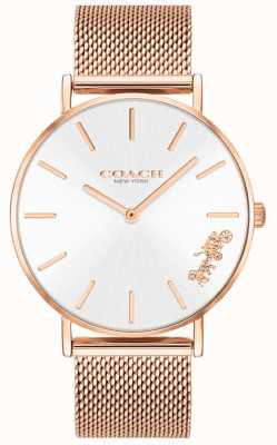 coach silver bracelet watch