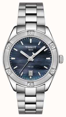 Tissot Women's PR 100 Sport Chic 36mm Stainless Steel Blue T1019101112100