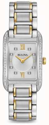 Bulova Women's Silver Diamond Set Quartz 98R227