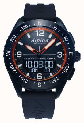 Alpina | AlpinerX | Smartwatch | Blue Rubber Strap | AL-283LNO5NAQ6