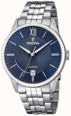 Festina | Men's Stainless Steel Bracelet | Blue Dial | F20425/2