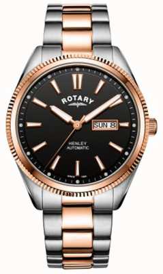 Rotary | Men's Henley | Serrated Bezel |  Stainless Steel Strap | GB05382/04