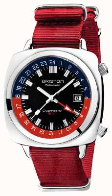 Briston Clubmaster GMT Limited Edition | Auto | Red Nato Strap 19842.PS.G.P.NR