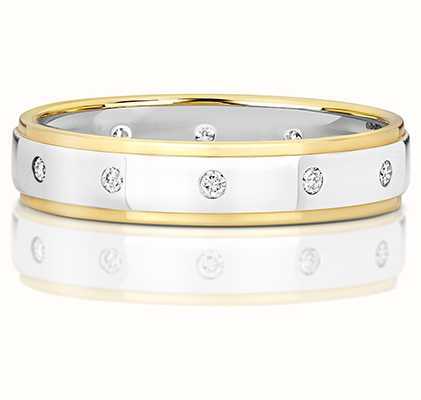 James Moore TH 9k Yellow And White Gold Diamond Band RD716