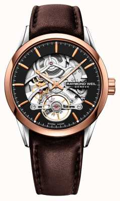 Raymond Weil Freelancer | Automatic | Skeleton Dial | Brown Leather Strap 2785-SC5-20001