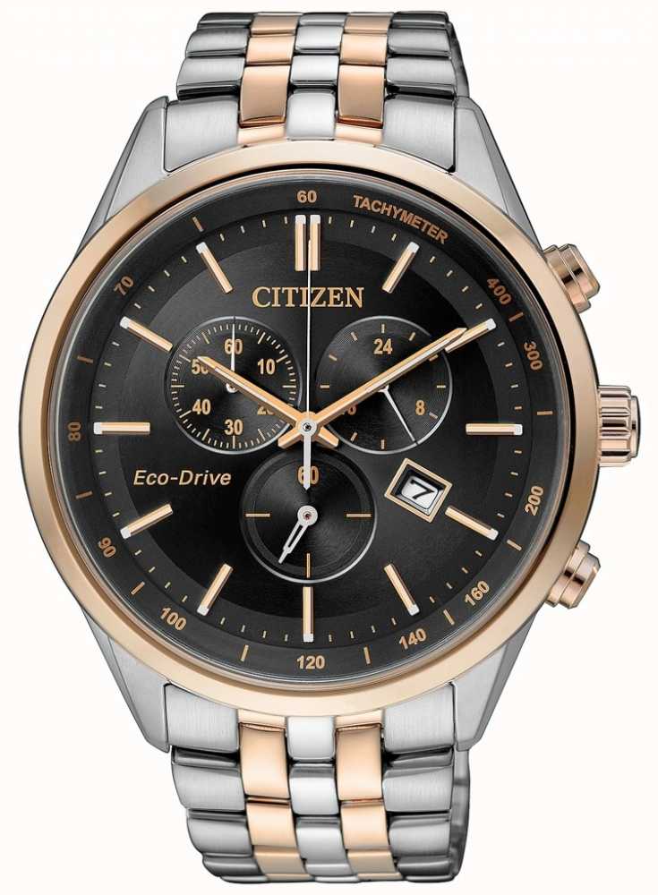 Citizen Mens Eco-Drive Chronograph WR100 | Stainless Steel Bracelet ...