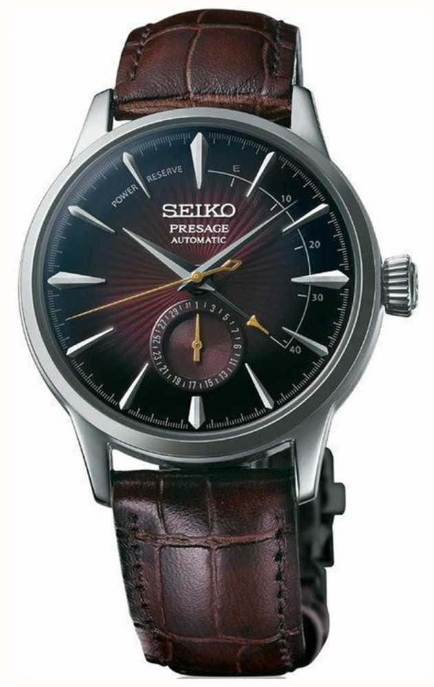 Seiko Presage Automatic Black Cat Martini 'Cocktail Time' Brown Leather  SSA393J1 - First Class Watches™ AUS