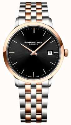Raymond Weil | Men's Toccata | Two-Tone Stainless Steel | Black Dial | 5485-SP5-20001