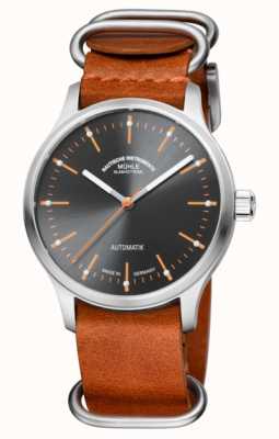 Muhle Glashutte Opposites Attract: The New Panova Grau | Brown Leather Strap M1-40-75-LB