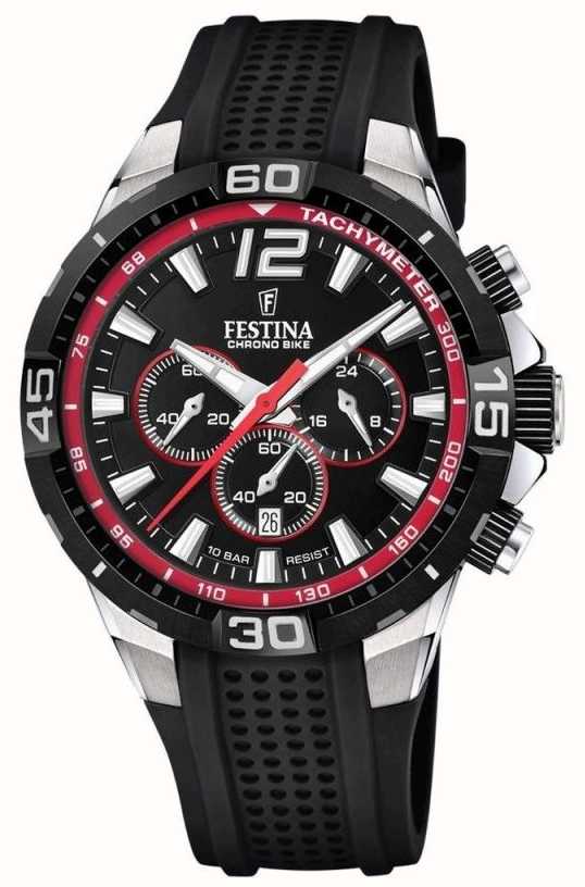 Festina Chrono Bike 2020 Black Rubber Strap Black Dial F20523 3