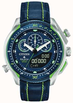 Citizen Promaster SST | World Time | Blue Leather Strap JW0138-08L