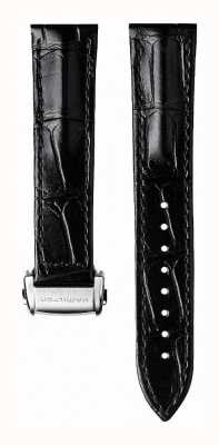 Hamilton Straps Black Calf Leather 20mm Strap Only Folding Clasp- Jazzmaster H690324116