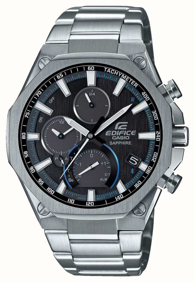 casio world time stainless steel