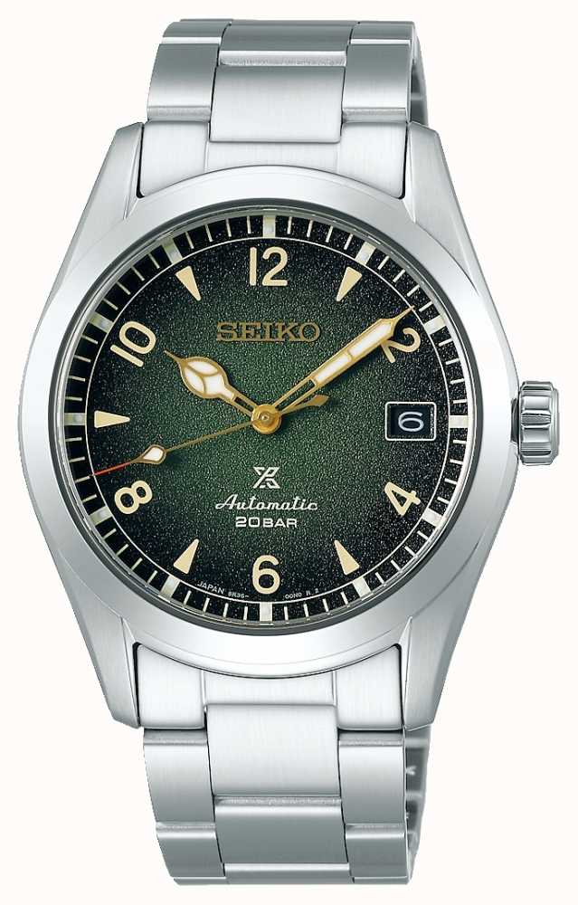Seiko Prospex Alpinist | Men's | Green Dial | Stainless Steel Bracelet  SPB155J1 - First Class Watches™ AUS