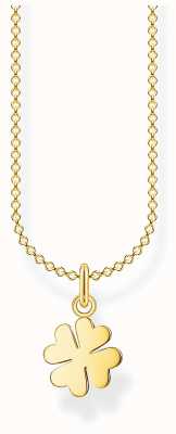 Thomas Sabo 18k Yellow Gold Plated Cloverleaf Necklace | 38-45cm KE2037-413-39-L45V