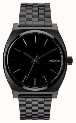 Nixon Time Teller | All Black | Black IP Steel Bracelet | Black Dial A045-001-00