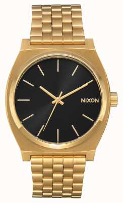 Nixon Time Teller | All Gold / Black Sunray | Gold IP Bracelet | Black Dial A045-2042-00