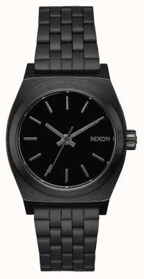 Nixon Medium Time Teller | All Black | Black IP Steel Bracelet | Black Dial A1130-001-00