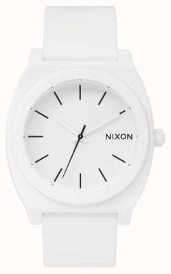 Nixon Time Teller P | Matte White | White Silicone Strap | White Dial A119-1030-00