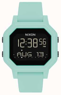Nixon Siren | Aqua | Digital | Turquoise Silicone Strap A1311-2930-00
