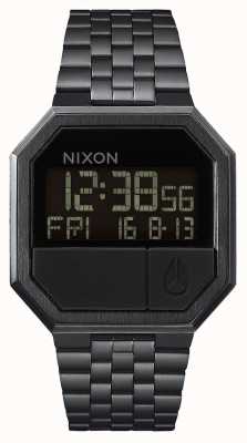 Nixon Re-Run | All Black | Digital | Black IP Steel Bracelet A158-001-00