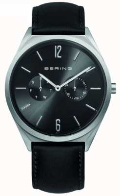 Bering Classic Collection | Black Leather Strap | Black Dial 17140-402