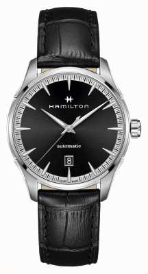 Hamilton Jazzmaster Automatic (40mm) Black Dial / Black Leather Strap H32475730