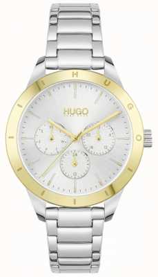 HUGO #FRIEND | Stainless Steel Bracelet | Silver Dial 1540090