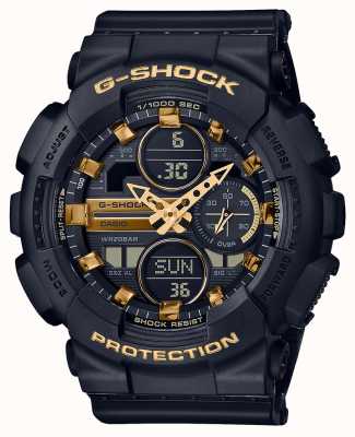 Casio Unisex Sports | G-Shock | Black Resin Strap | Black Dal | GMA-S140M-1AER