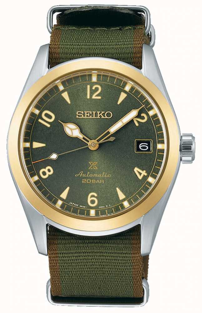 Seiko Alpinist | Green Nylon Strap | Green Dial SPB212J1 - First Class  Watches™ AUS