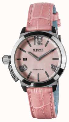 U-Boat Classico 38 Pink Leather Strap 8480