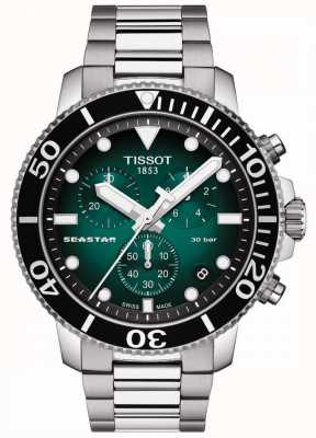 Tissot Seastar 1000 | Chronograph | Green Dial | Stainless Steel T1204171109101