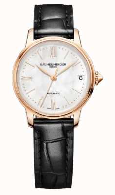 Baume & Mercier Classima Automatic (31mm) Mother of Pearl Dial / Black alligator Leather Strap M0A10598