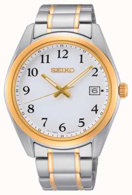 Seiko Dual-Colour Yellow Gold and Silver Stainless Steel Watch SUR460P1