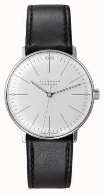 Junghans Max Bill Hand-winding Black Leather Strap 027/3700.04