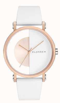 Klasse14 Im Arch White 40mm White Silicone Strap IM18RG007M