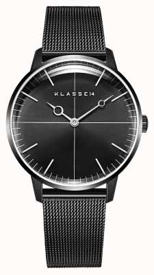 Klasse14 Disco Volante Black Milanese Mesh 36mm WDI19BB001W
