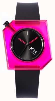 Klasse14 K14 Pink Doll 40mm Black Silicone Strap WKF19PK001M