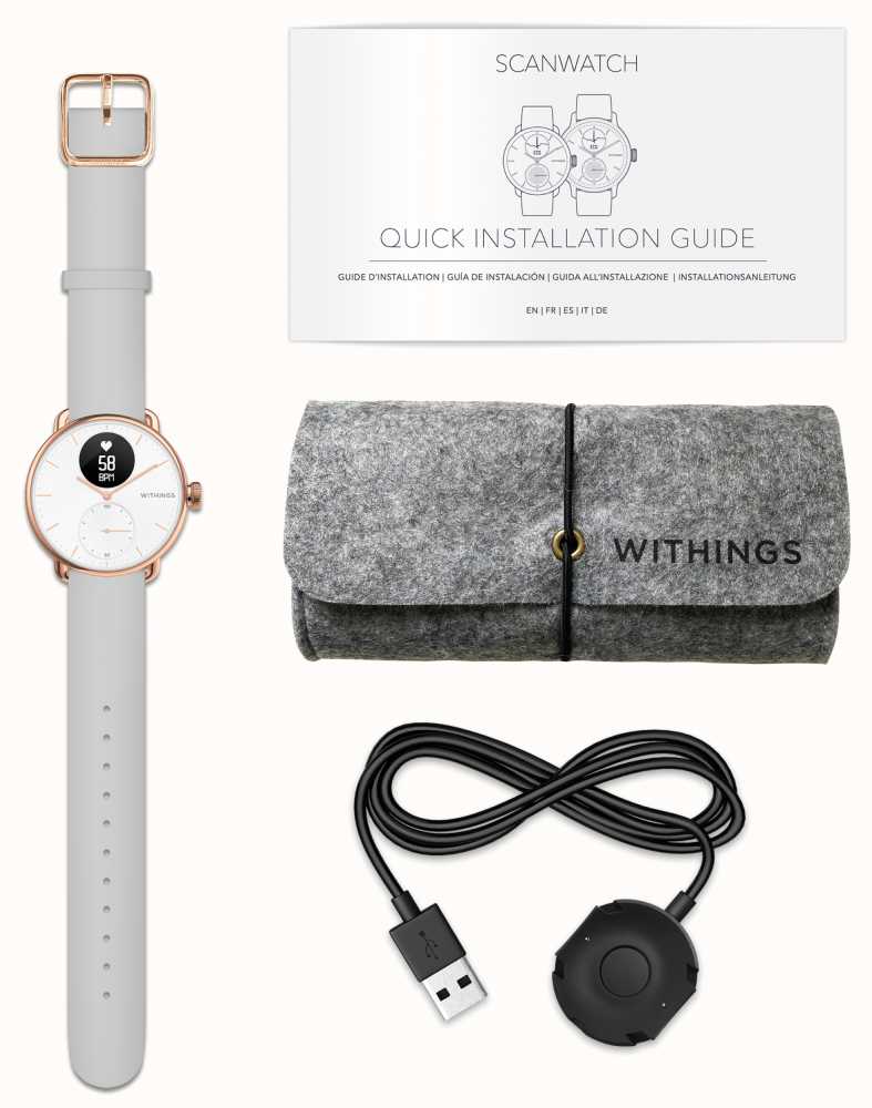 withings rose gold watch