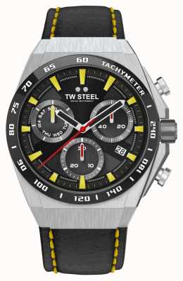 TW Steel Fast Lane CEO Tech Limited Edition Watch Yellow Details CE4071