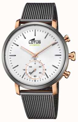 Lotus Men's Connected Watch | White Dial | Steel Mesh Bracelet L18805/1