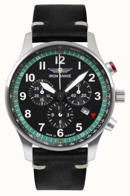 Iron Annie F13 Tempelhof Chronograph Leather Strap Watch 5688-4