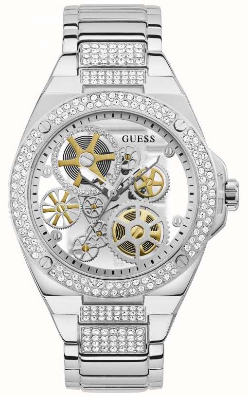 guess stainless steel watches