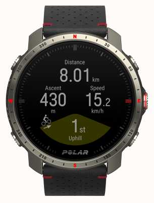 Polar Grit X Pro Titan Premium GPS Outdoor Multisport Training Watch (M-L) 90085777