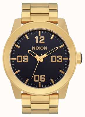 Nixon Corporal Gold/Indigo Stainless Steel Watch A346-2033-00